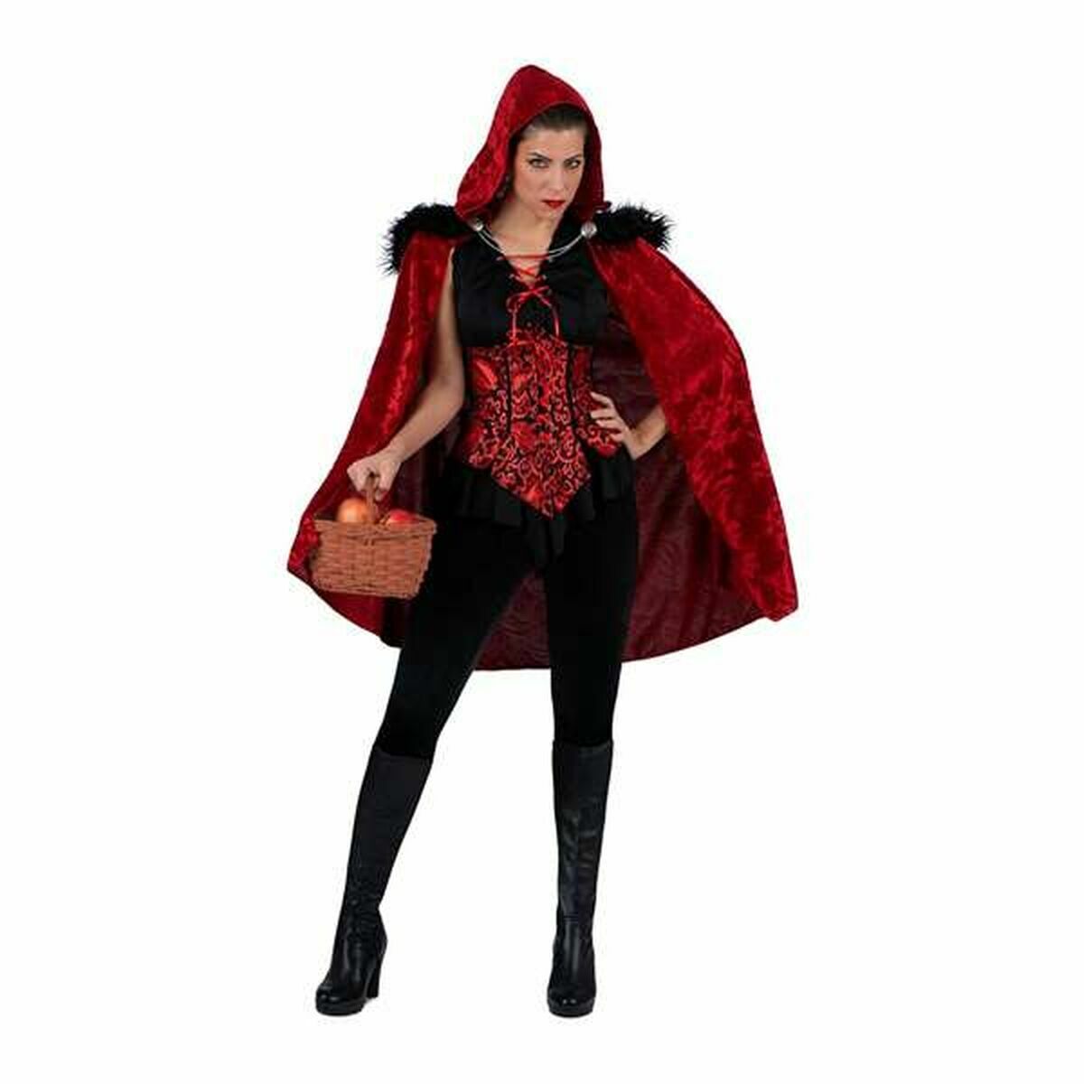 Costume per Adulti My Other Me Black jungle Cappuccetto Rosso (4 Pezzi) Taglia:M - Image 4