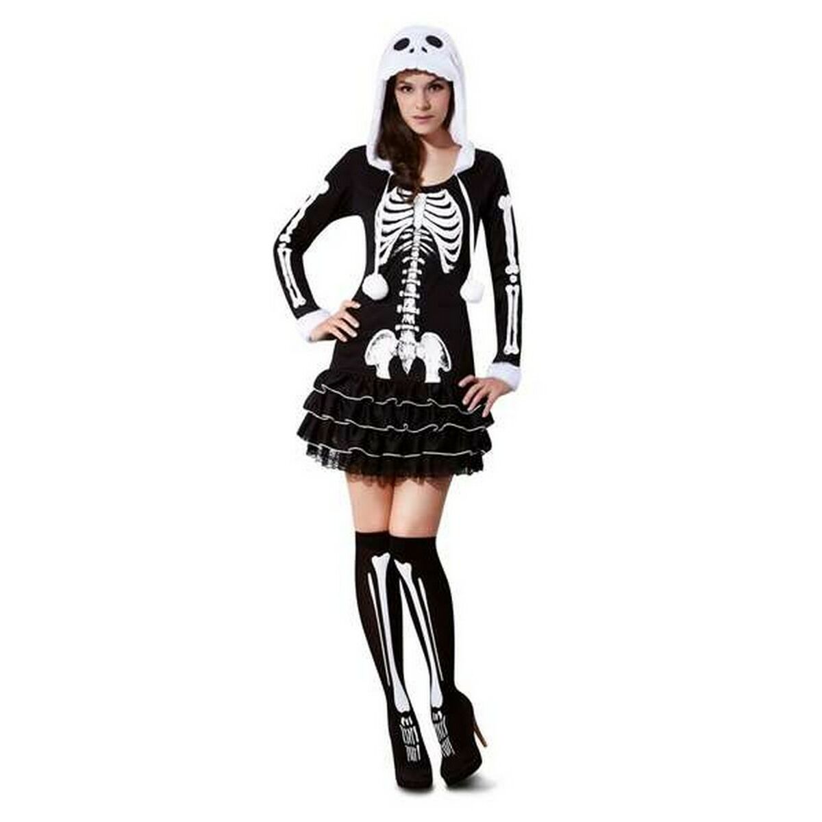 Costume per Adulti My Other Me Scheletro Sexy (2 Pezzi) Taglia:M/L