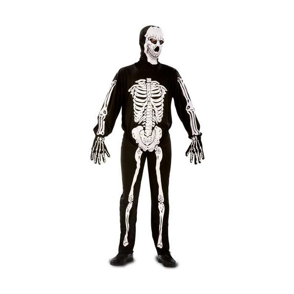Costume per Adulti My Other Me Scheletro (3 Pezzi) Taglia:S