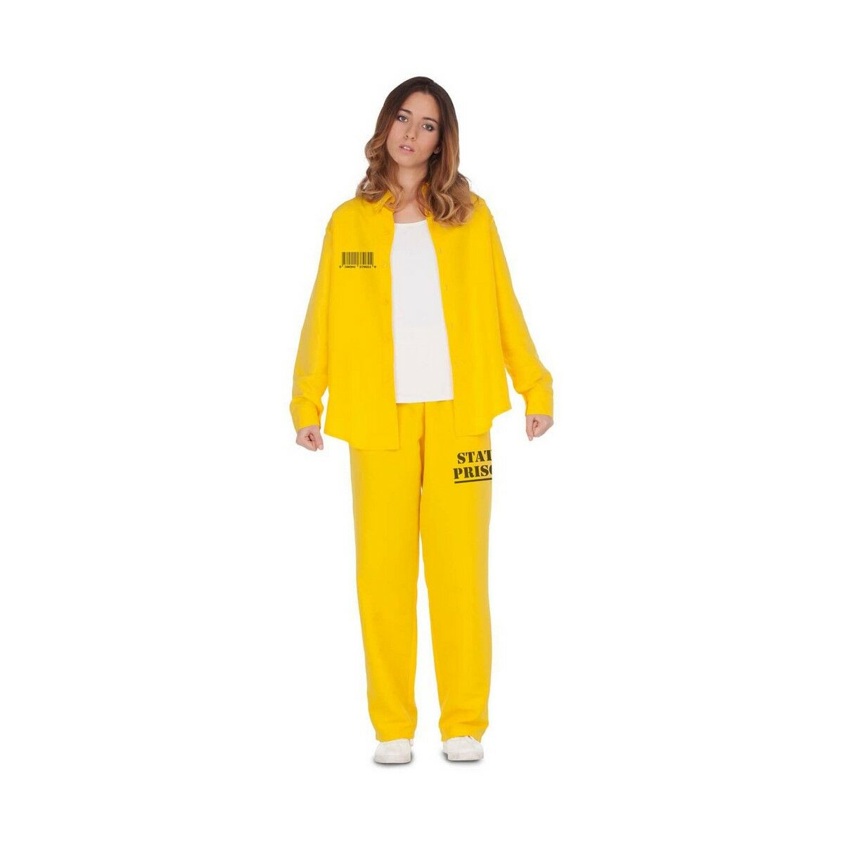 Costume per Adulti My Other Me Donna Prigioniero Giallo Taglia:M/L