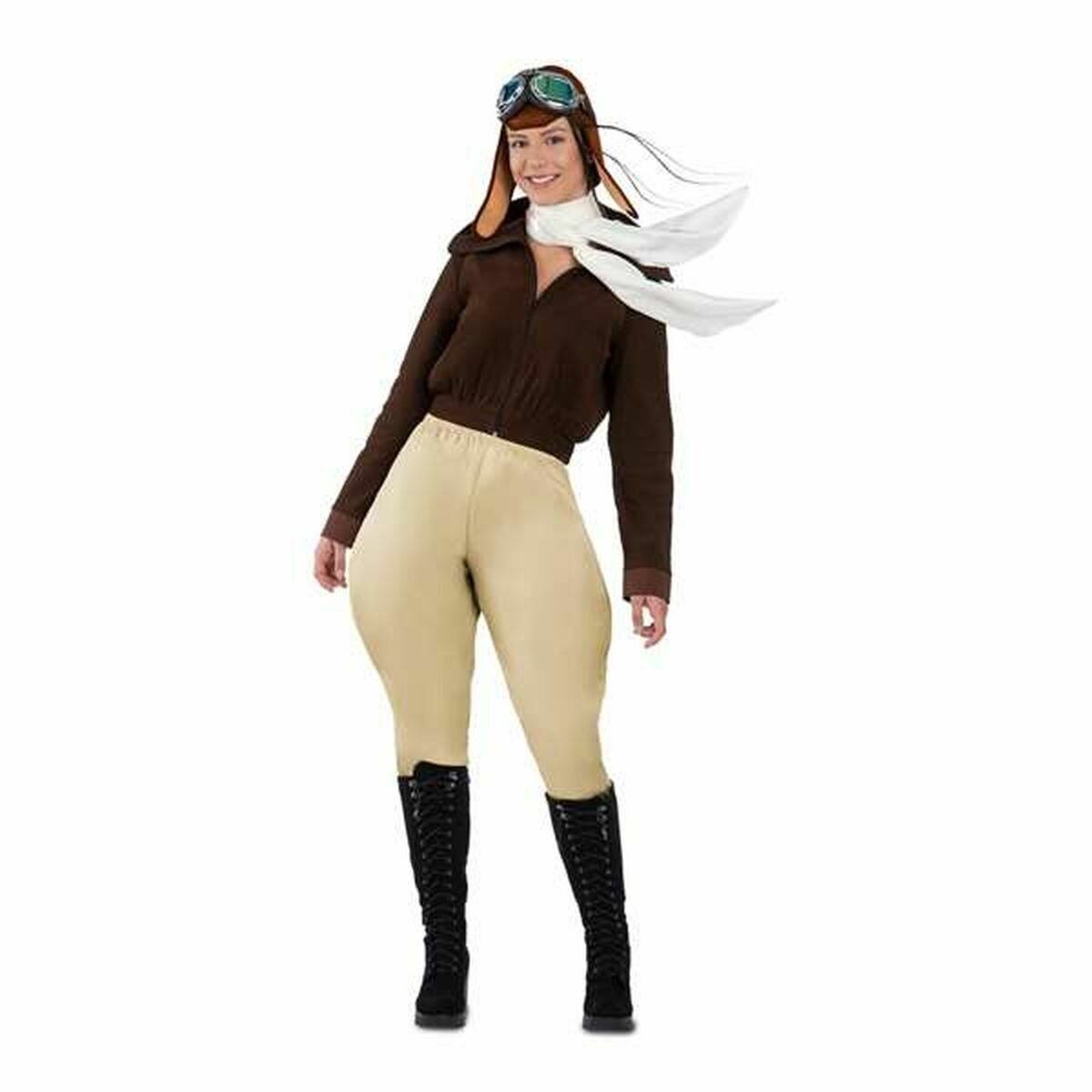 Costume per Adulti My Other Me Aviatore Marrone Taglia:S