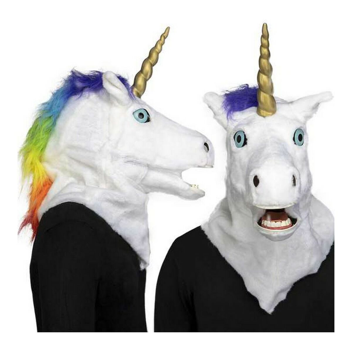 Maschera My Other Me Taglia unica Unicorno Adulti Mascella articolata