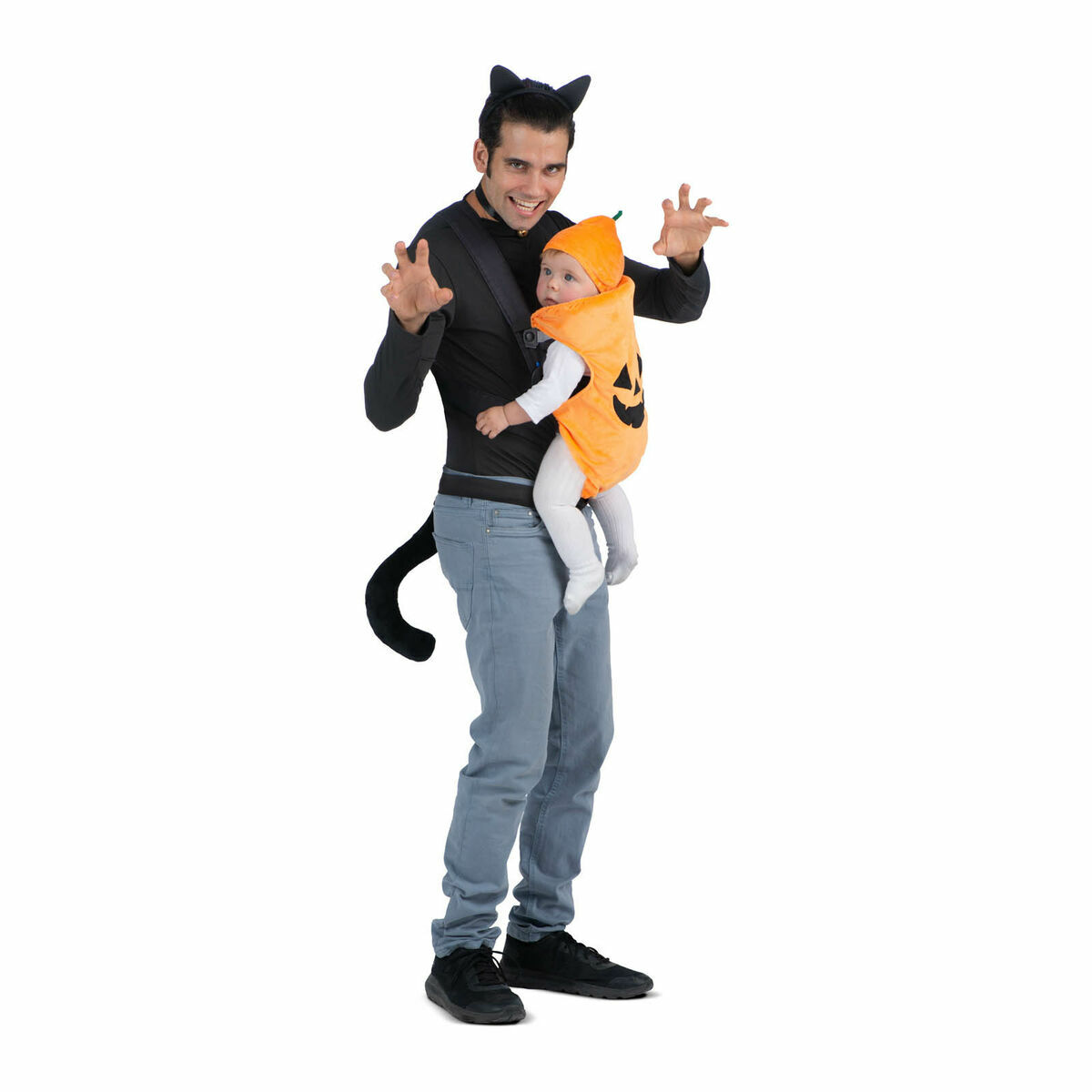 Costume per Adulti My Other Me 5 Pezzi Neonato Zucca Gatto