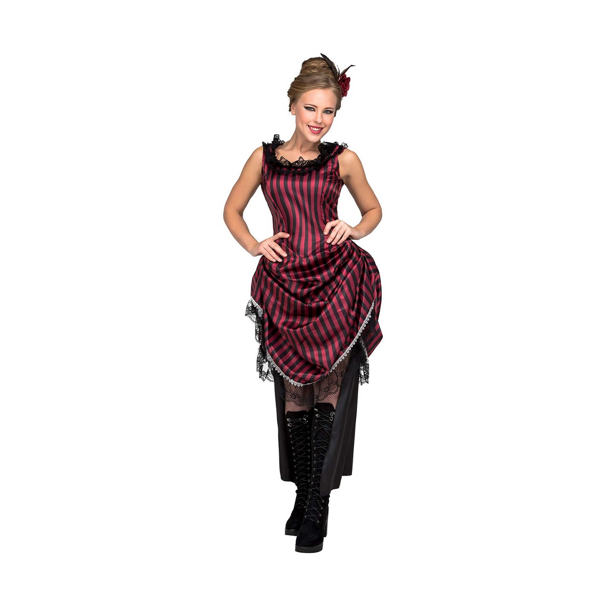 Costume per Adulti My Other Me Saloon Girl Rosa M/L