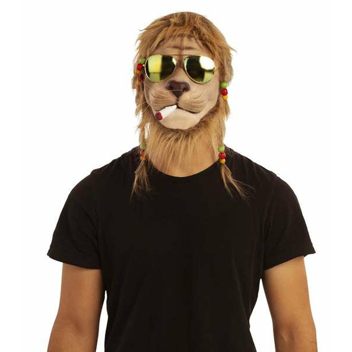 Maschera My Other Me Marrone Taglia unica M Leone