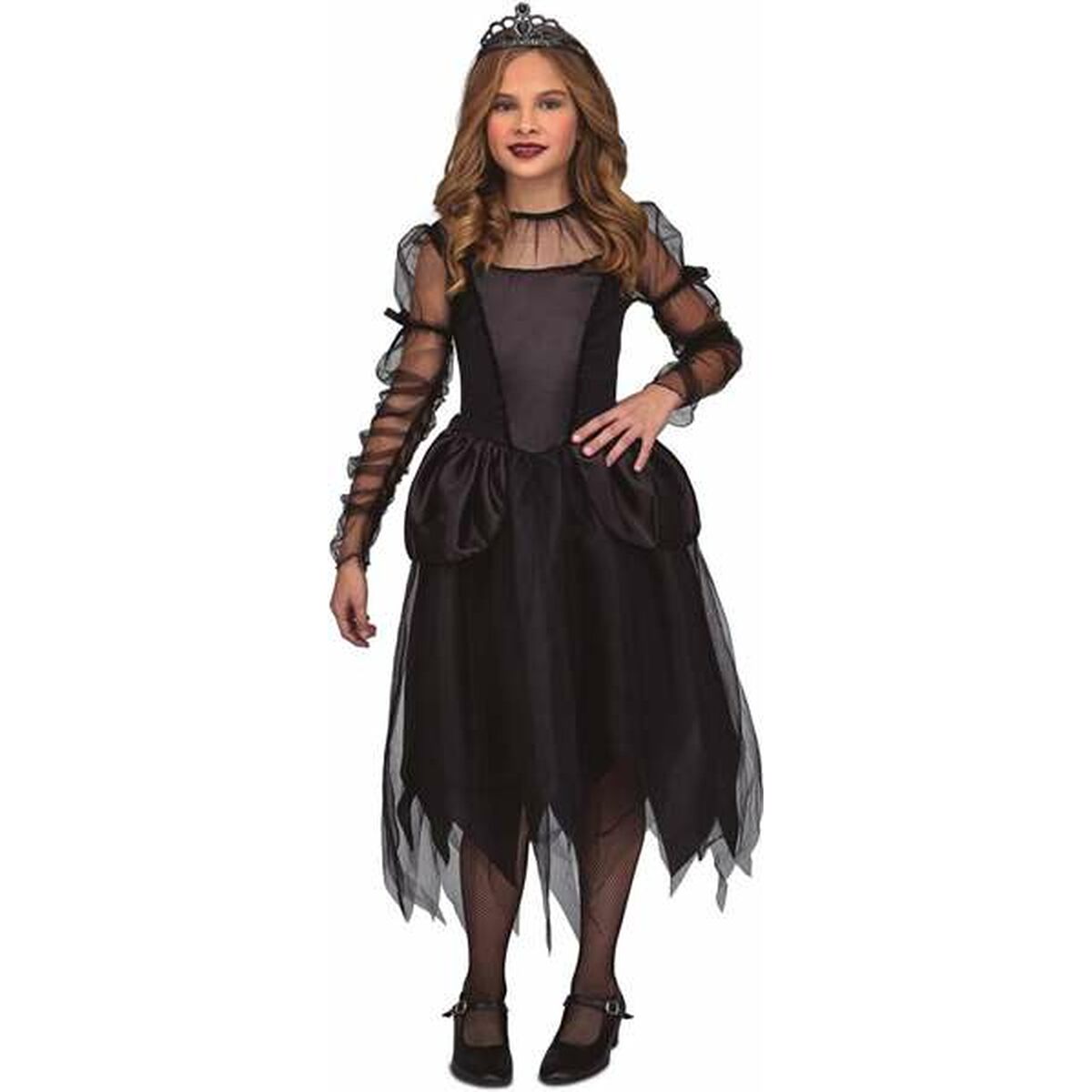 Costume per Adulti Damisela Donna gotica (3 Pezzi) Taglia:10-12 Anni