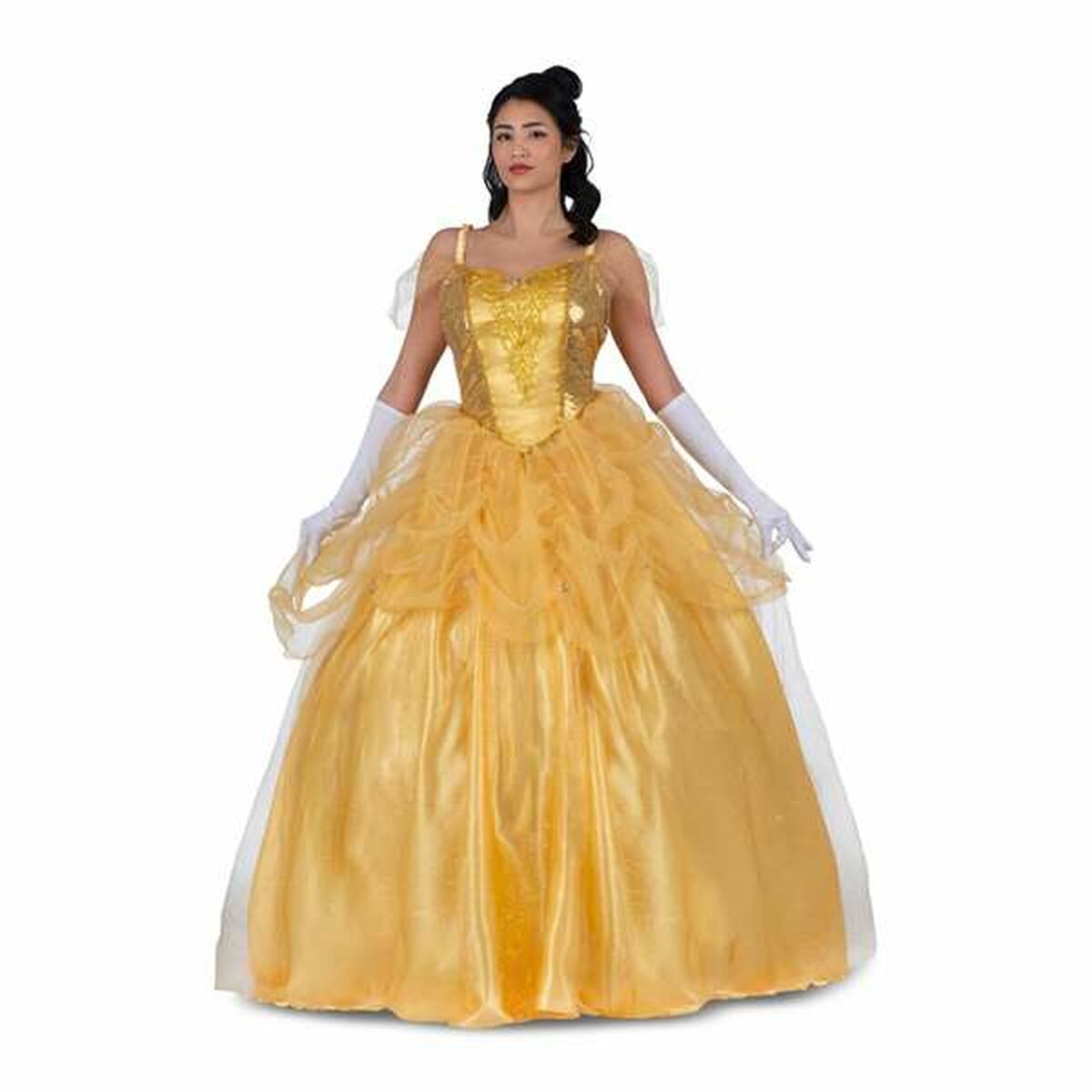 Costume per Adulti My Other Me Giallo Principessa Belle 3 Pezzi Taglia:XL