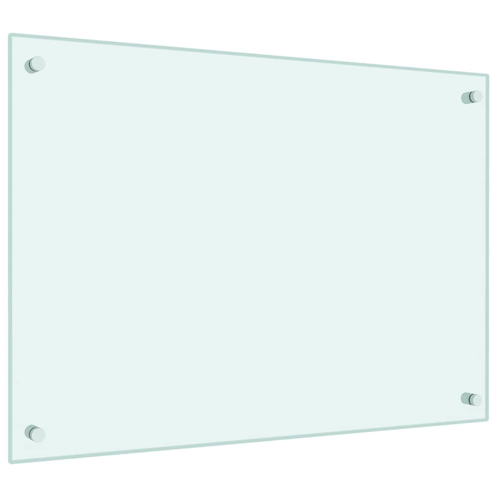 vidaXL Dosserets de cuisine 2 pcs blanc 70x50 cm verre trempé - Image 5
