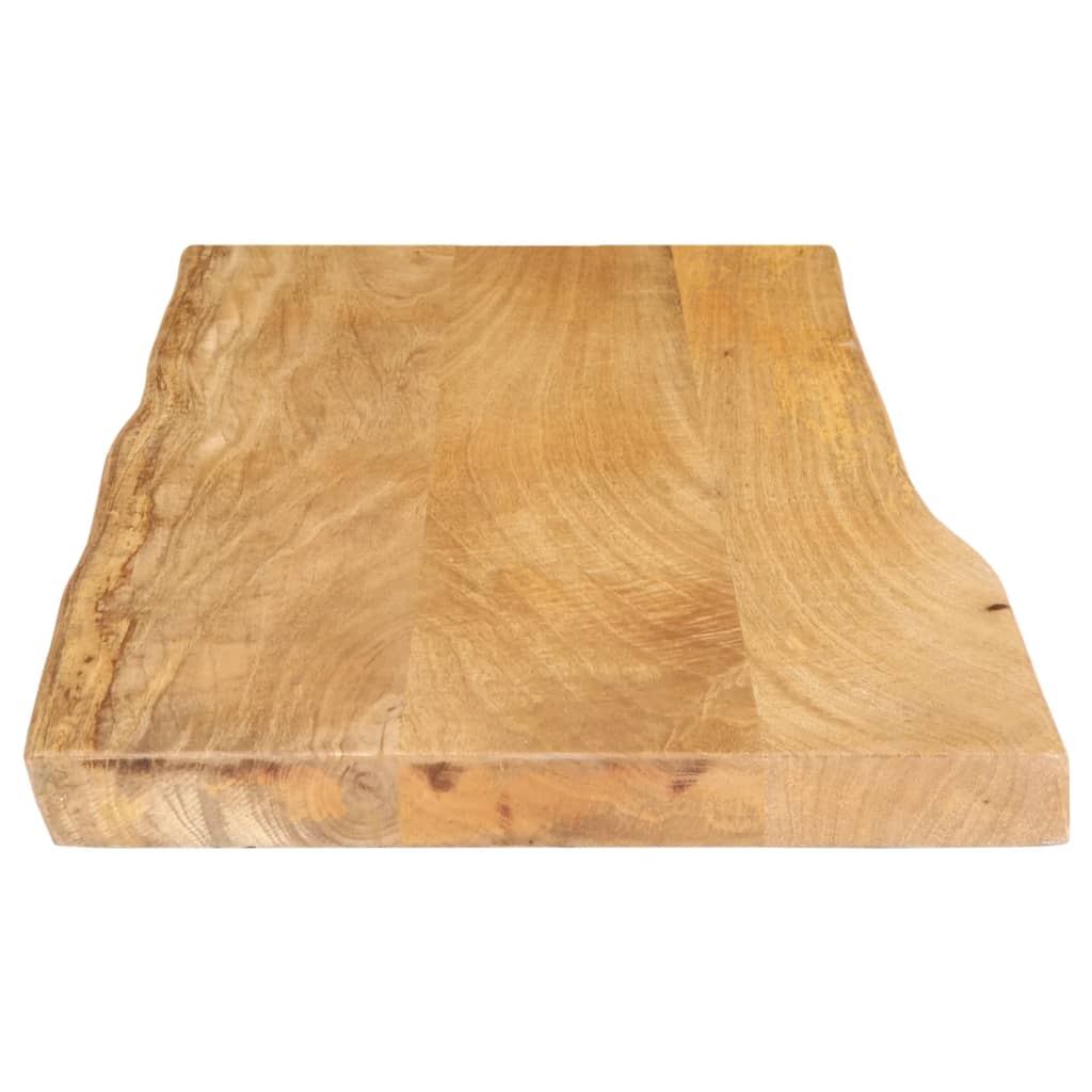 vidaXL Tablero de mesa borde natural madera maciza mango 80x40x2,5 cm - Image 4
