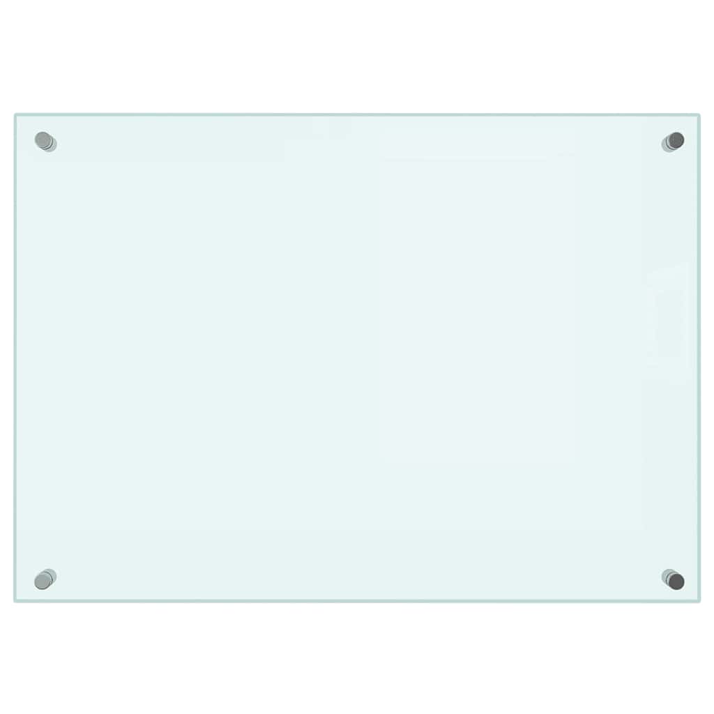 vidaXL Küchenrückwände 2 Stk. Weiß 70x50 cm Hartglas - Image 4