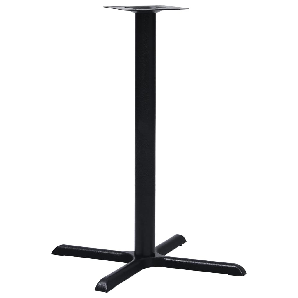 vidaXL Pata de mesa de bistró hierro fundido negro 76x76x107 cm