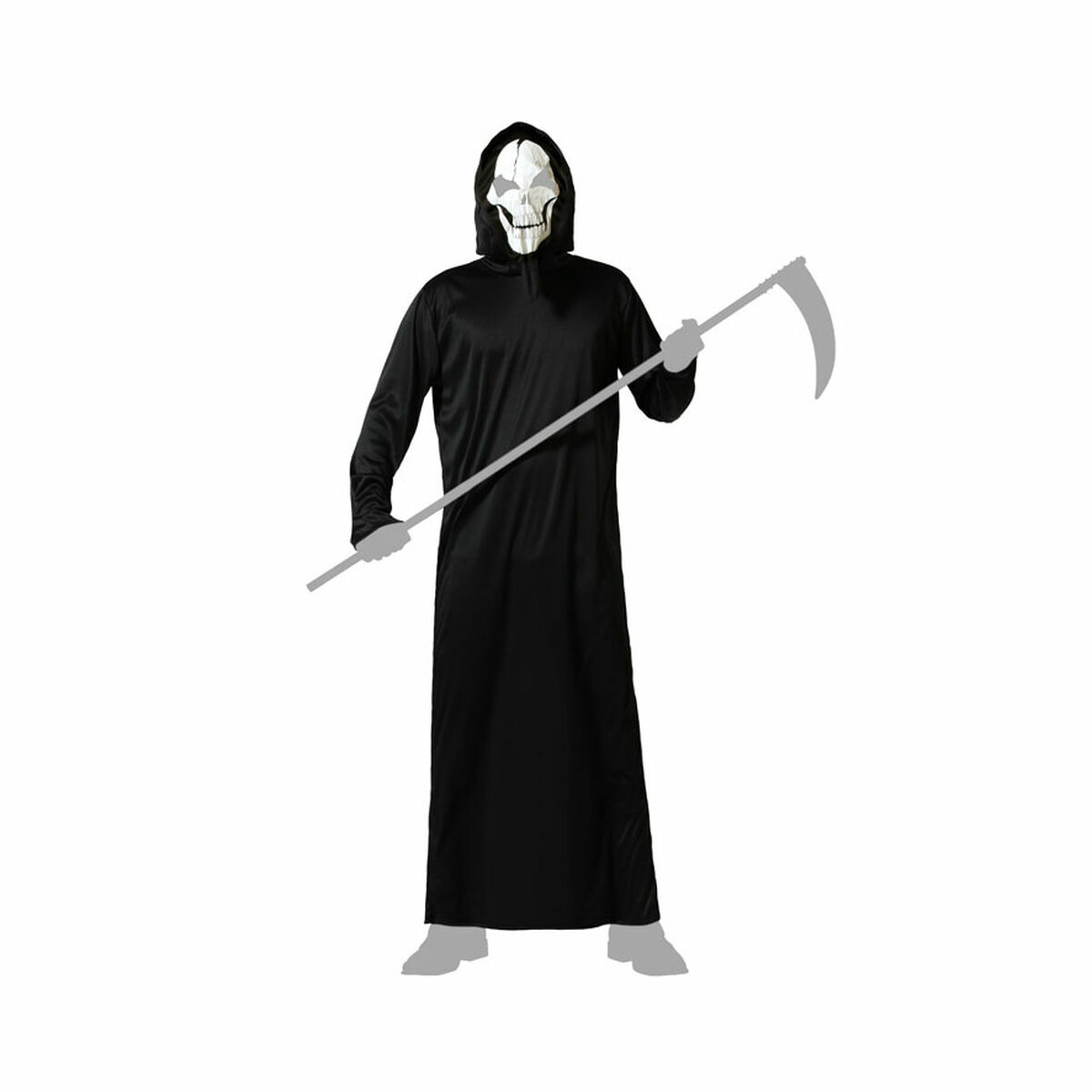 Costume per Adulti Nero Halloween Adulti Taglia:XS/S