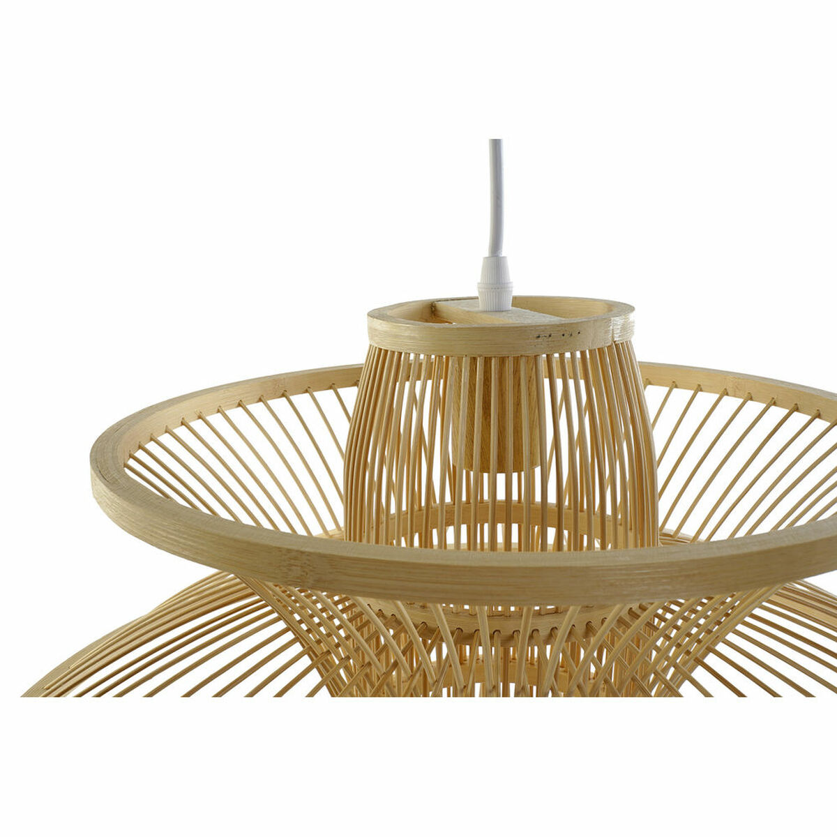 Lampadario DKD Home Decor Bambù (50 x 50 x 37 cm) - Image 3