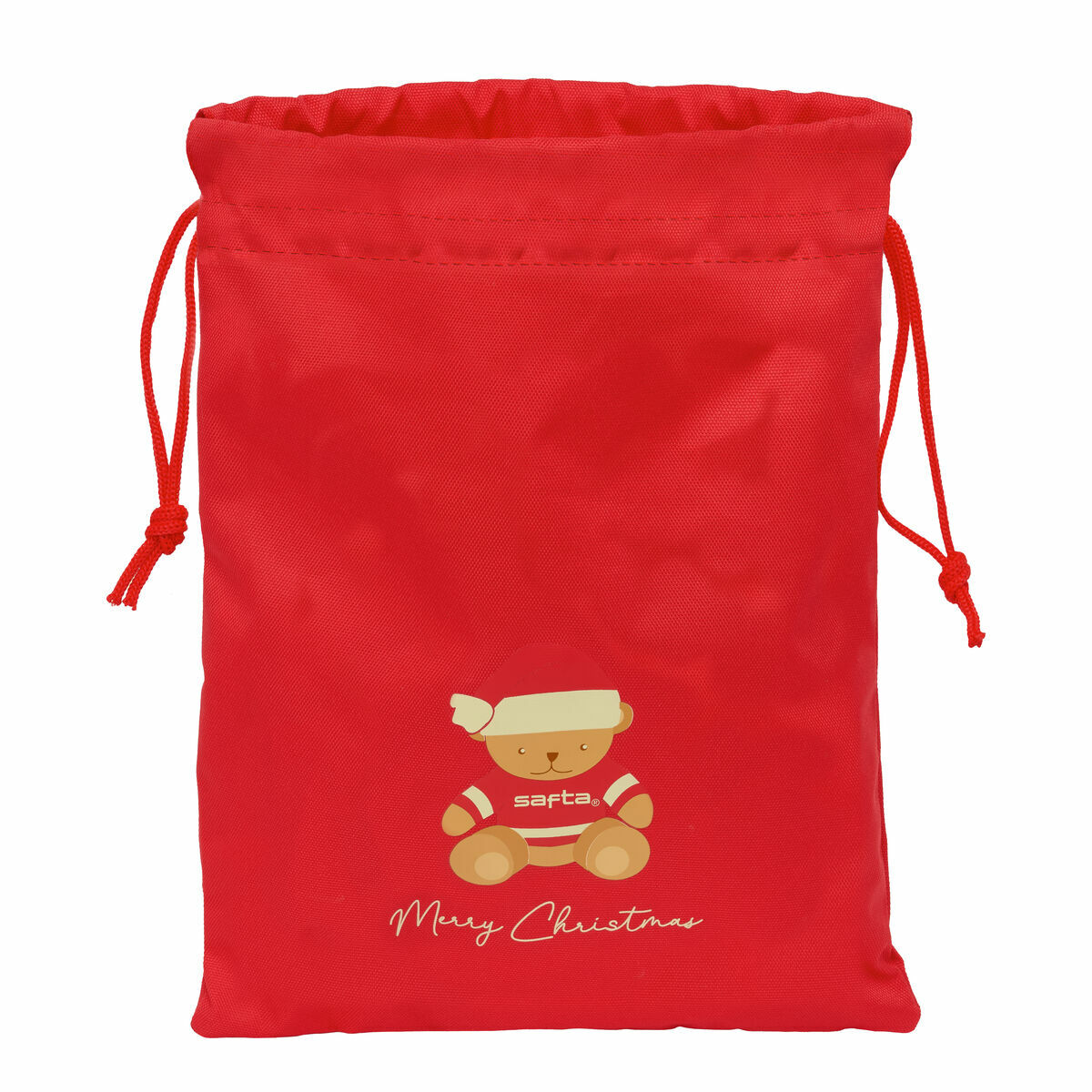 Zainetto con Cordini Safta Rosso 26 x 34 x 1 cm