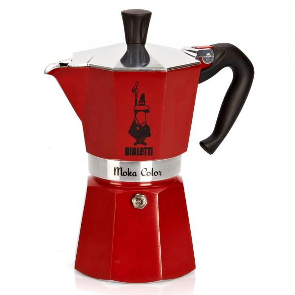 Caffettiera Italiana Bialetti 0004943/NP Rosso 6 Tazze