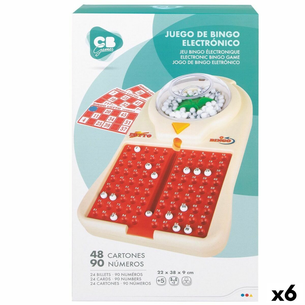 Bingo Automatico CB Games   Cartone Plastica (6 Unità)
