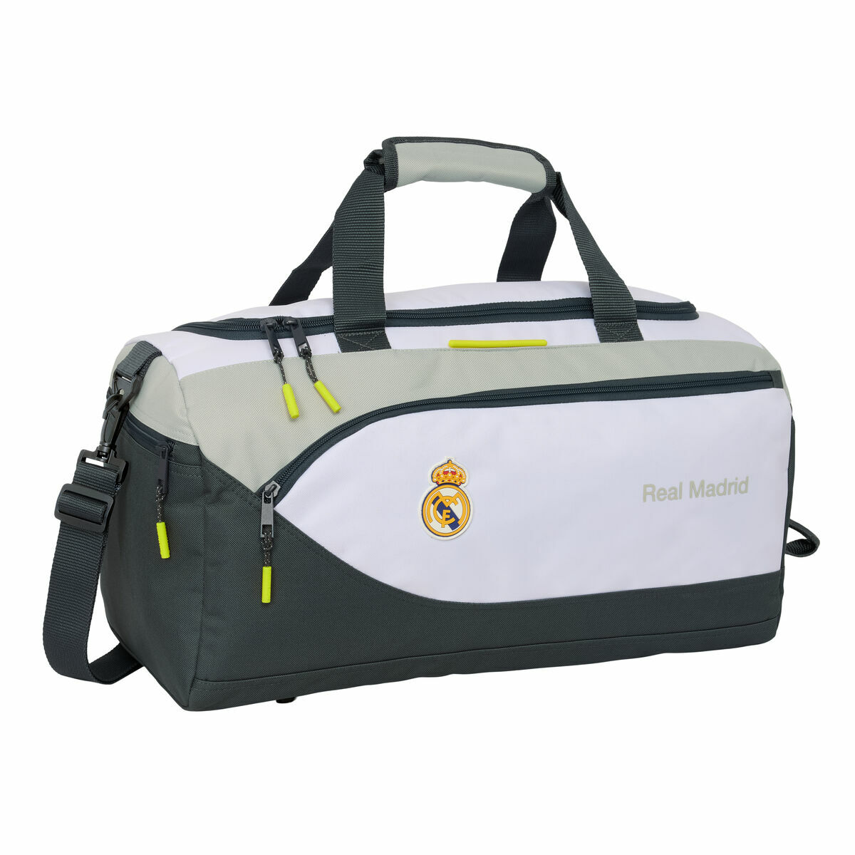 Borsa da Palestra Real Madrid C.F. Bianco Nero 50 x 25 x 25 cm