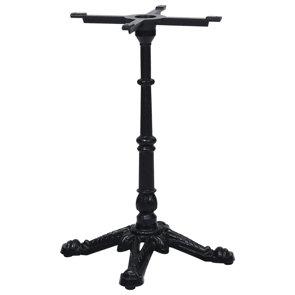 vidaXL Pata de mesa de bistró negra 52x52x72 cm de hierro fundido