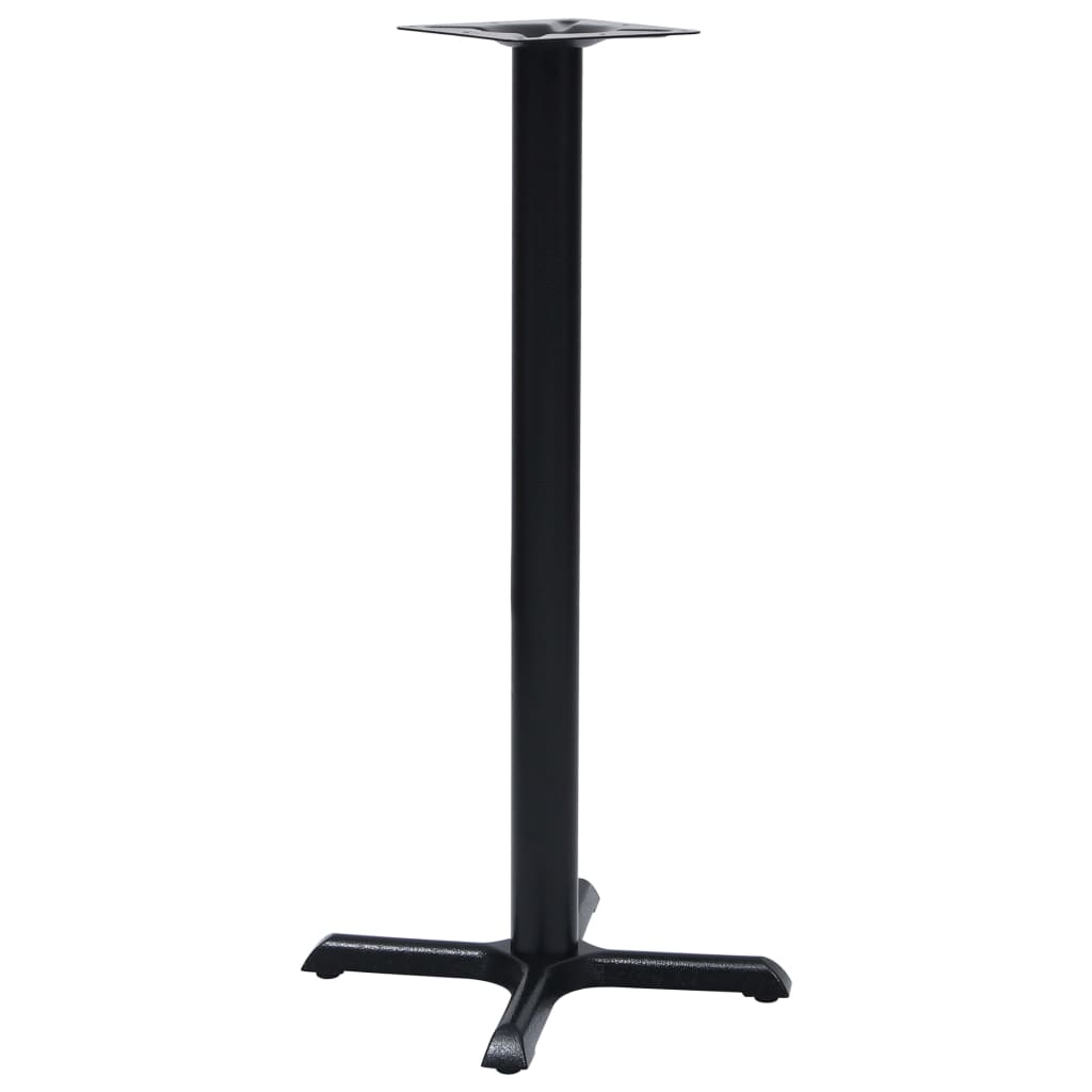 vidaXL Pata de mesa de bistró hierro fundido negro 56x56x107 cm