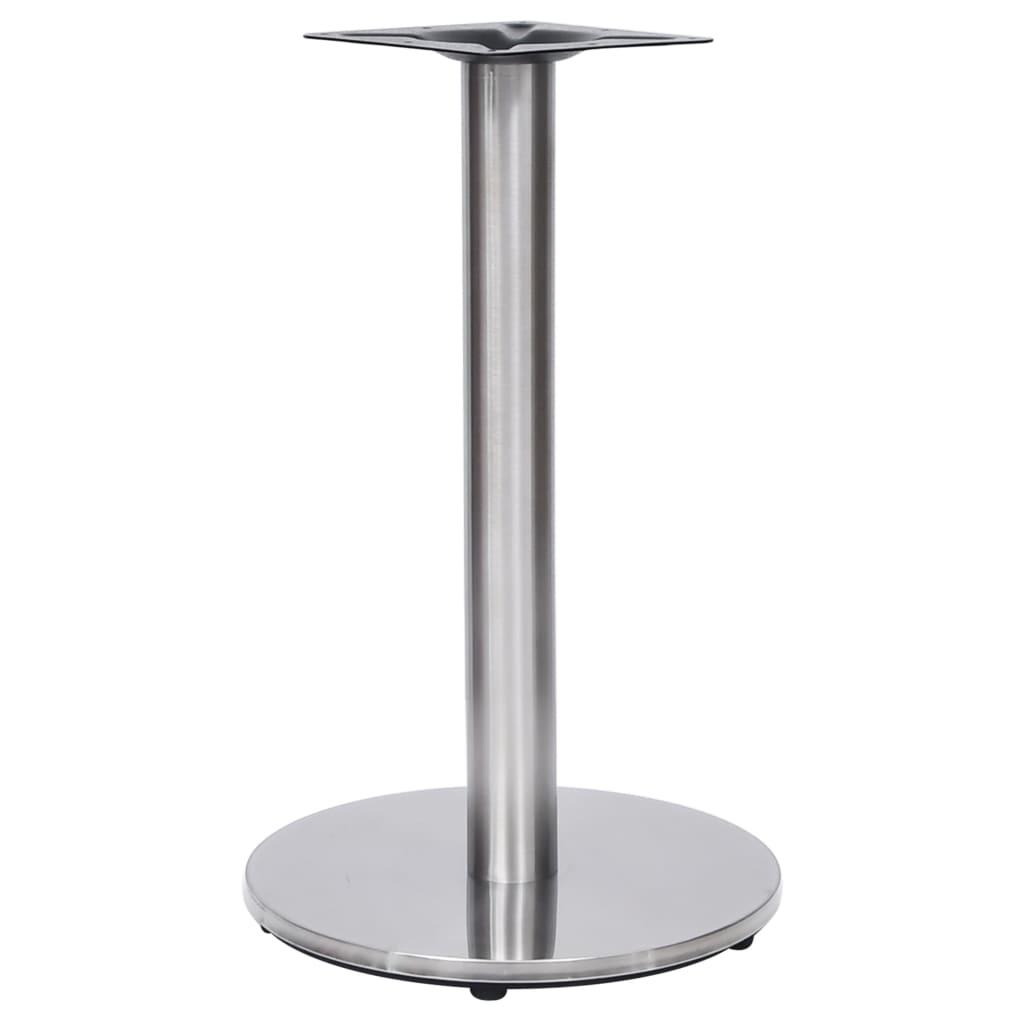 vidaXL Pata de mesa de bistró plateada Ø45x72 cm acero inoxidable