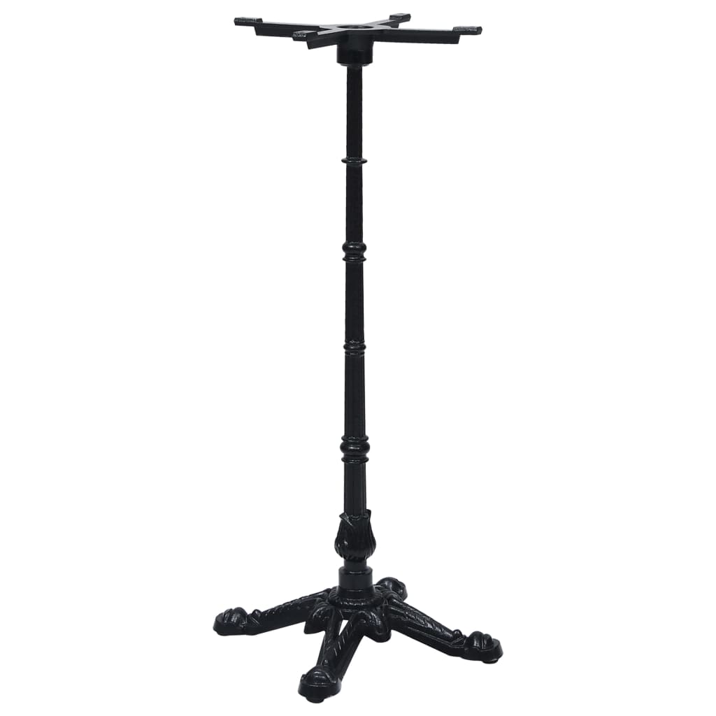 vidaXL Pata de mesa de bistró negra 52x52x108 cm de hierro fundido