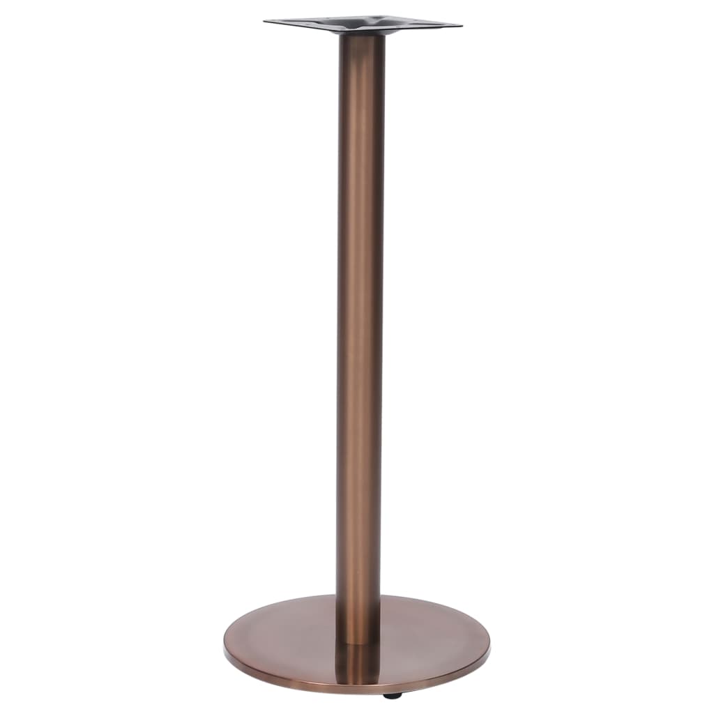 vidaXL Pata de mesa de bistró acero inoxidable dorado Ø45x107 cm