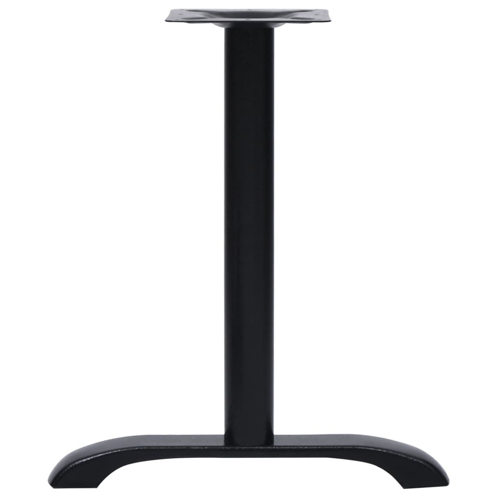 Patas para mesa de bistró vidaXL 2 uds. Hierro fundido negro 61x8x72cm - Image 4