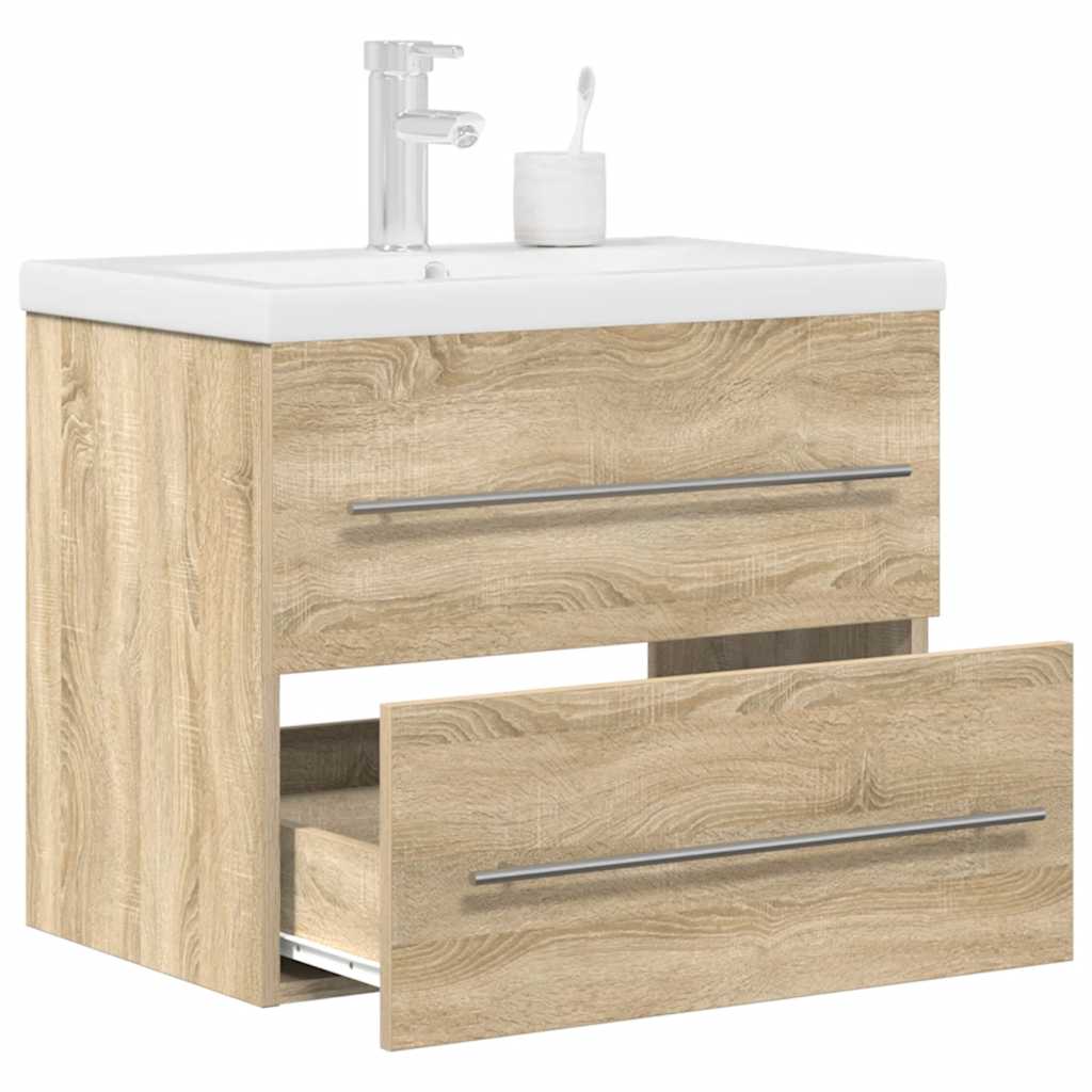 vidaXL Ensemble de meubles de salle de bain 2 pcs chêne sonoma