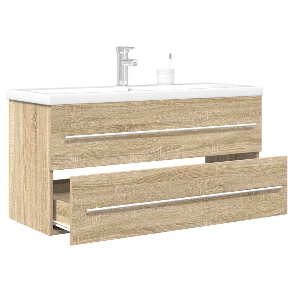 vidaXL Ensemble de meubles de salle de bain 2 pcs chêne sonoma