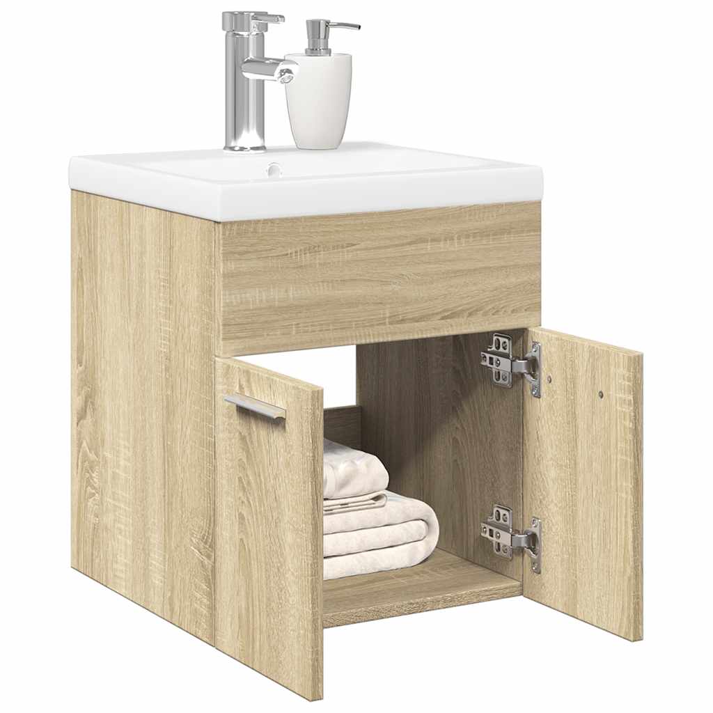 vidaXL Ensemble de meubles de salle de bain 2 pcs chêne sonoma