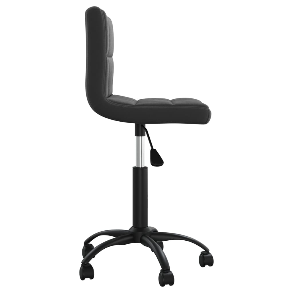 vidaXL Chaise pivotante de bureau Noir Velours - Image 4