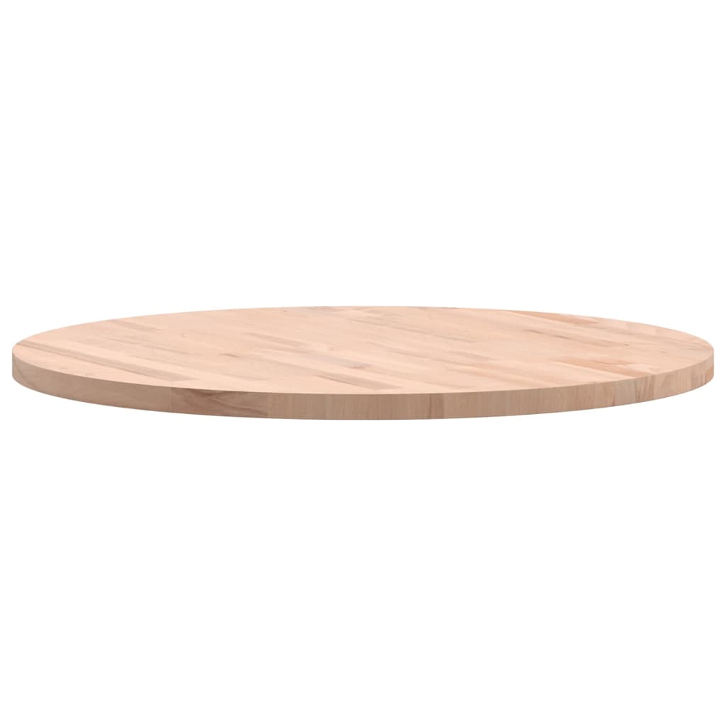 vidaXL Tablero redondo de madera maciza de haya Ø70x2,5 cm - Image 5