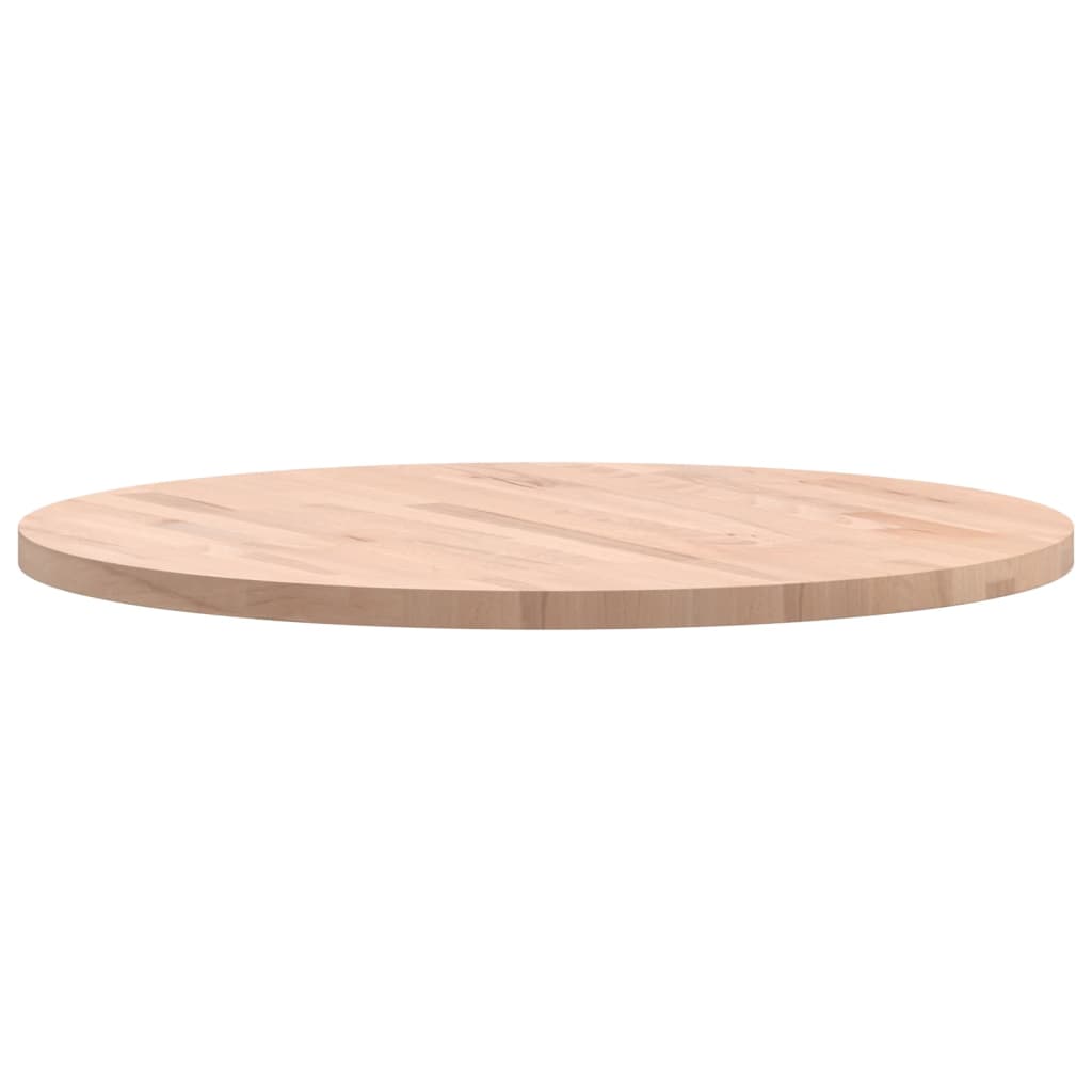 vidaXL Tablero redondo de madera maciza de haya Ø70x2,5 cm - Image 6