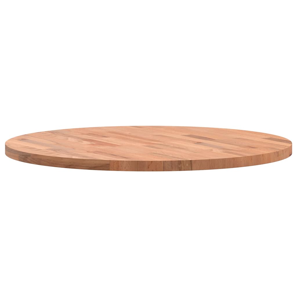 vidaXL Tablero redondo de madera maciza de haya Ø70x2,5 cm - Image 6