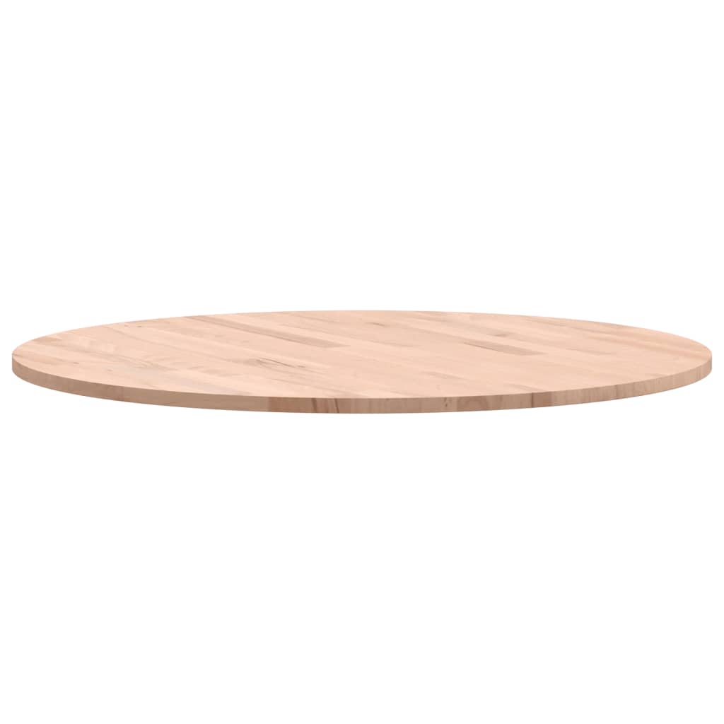 vidaXL Tablero redondo de madera maciza de haya Ø70x1,5 cm - Image 6