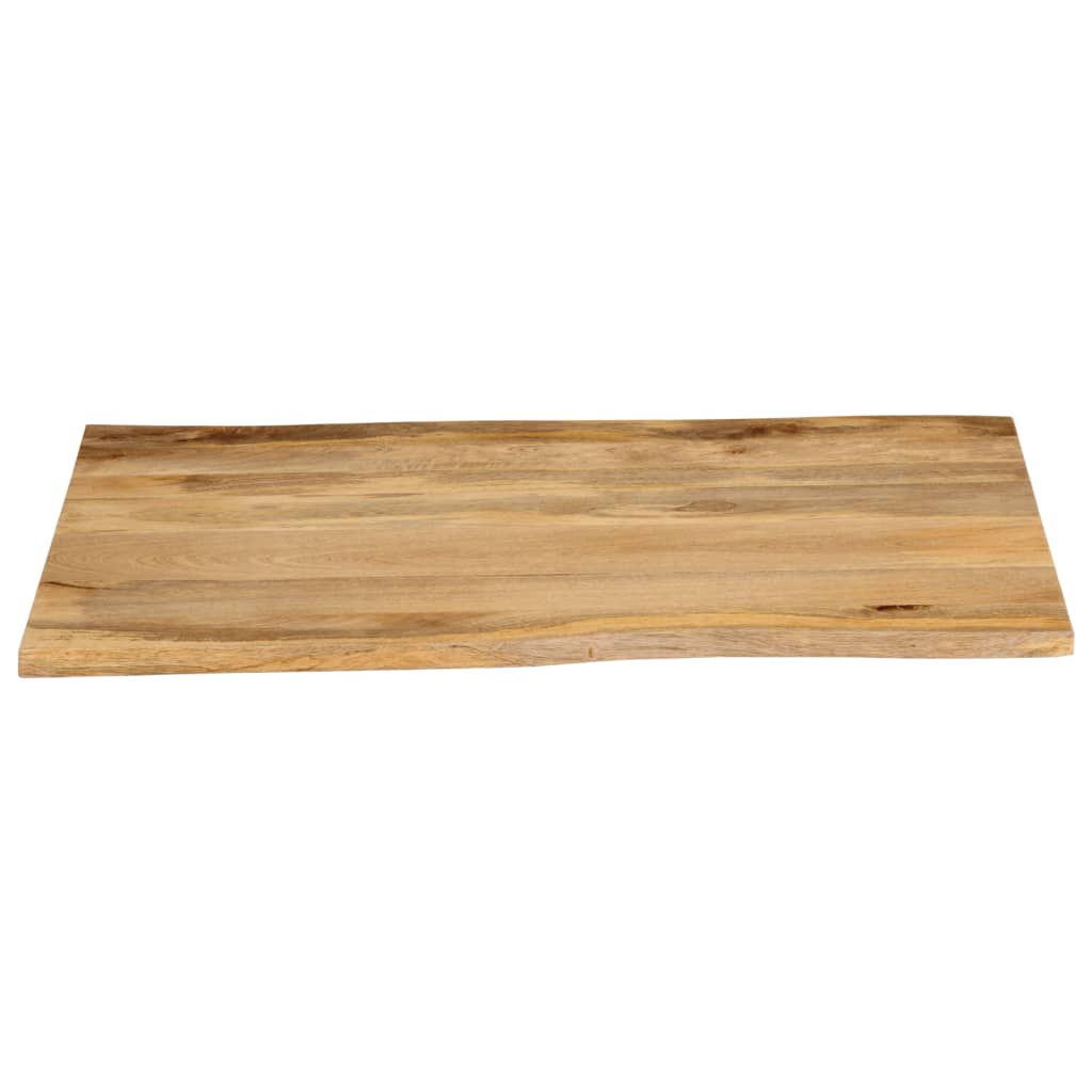 vidaXL Tablero de mesa borde natural madera maciza mango 110x80x2,5 cm - Image 3