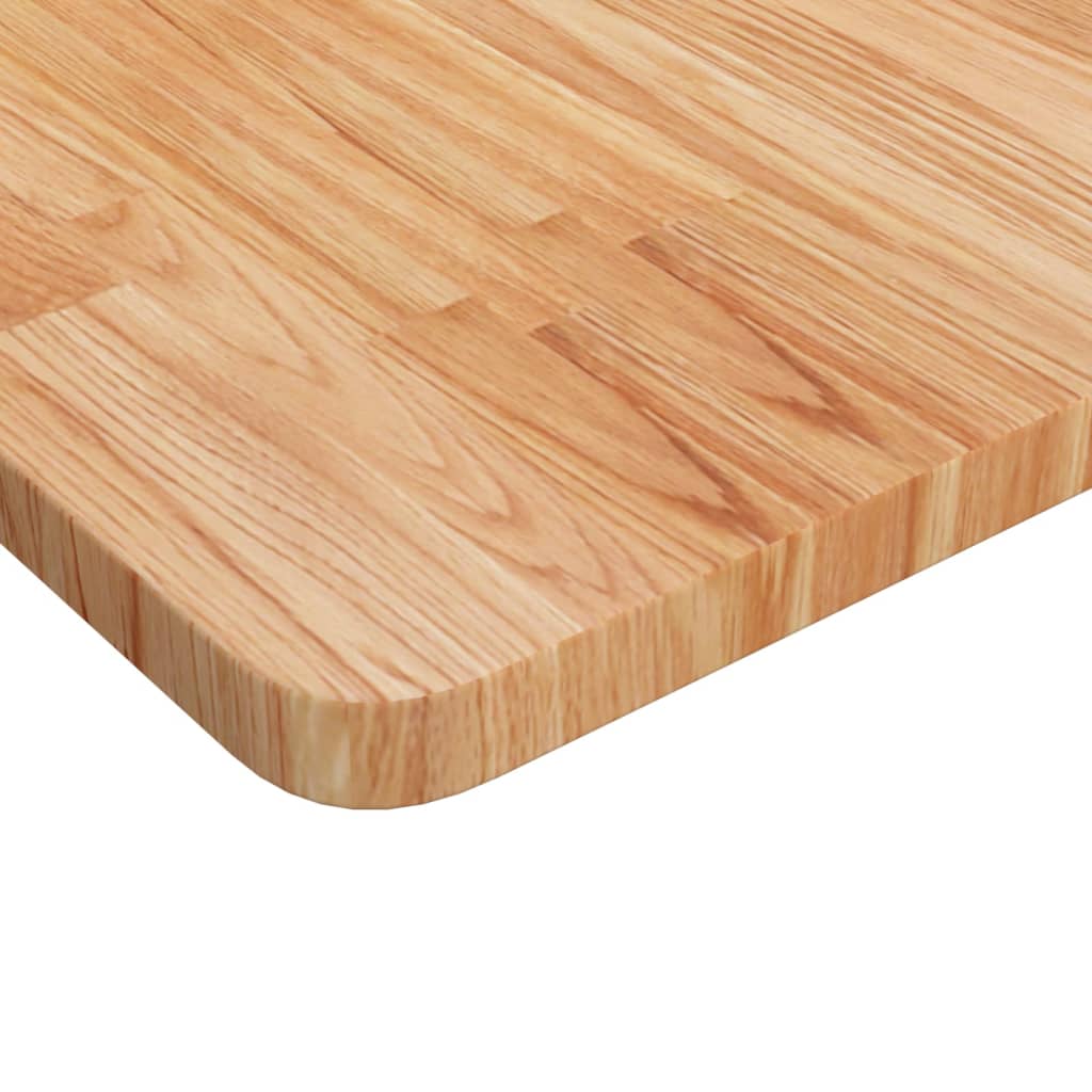 vidaXL Tablero de mesa cuadrada madera roble marrón claro 70x70x2,5 cm - Image 3
