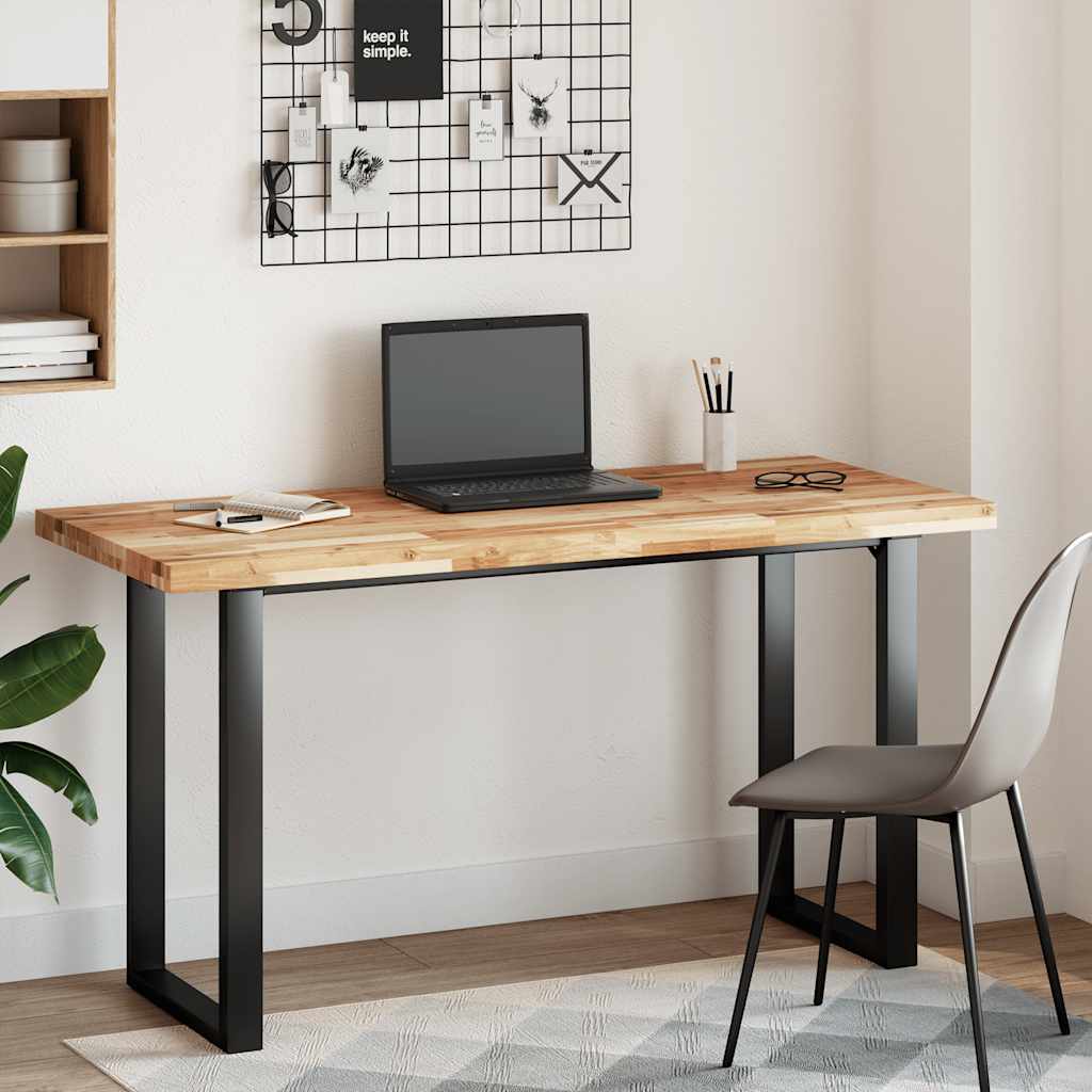 vidaXL Tablero de mesa rectangular madera maciza acacia 140x60x4 cm - Image 3