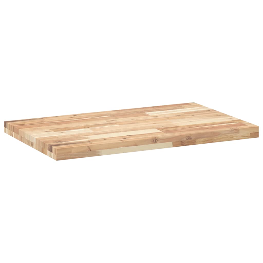 vidaXL Tablero de mesa rectangular madera maciza acacia 80x50x4 cm - Image 6