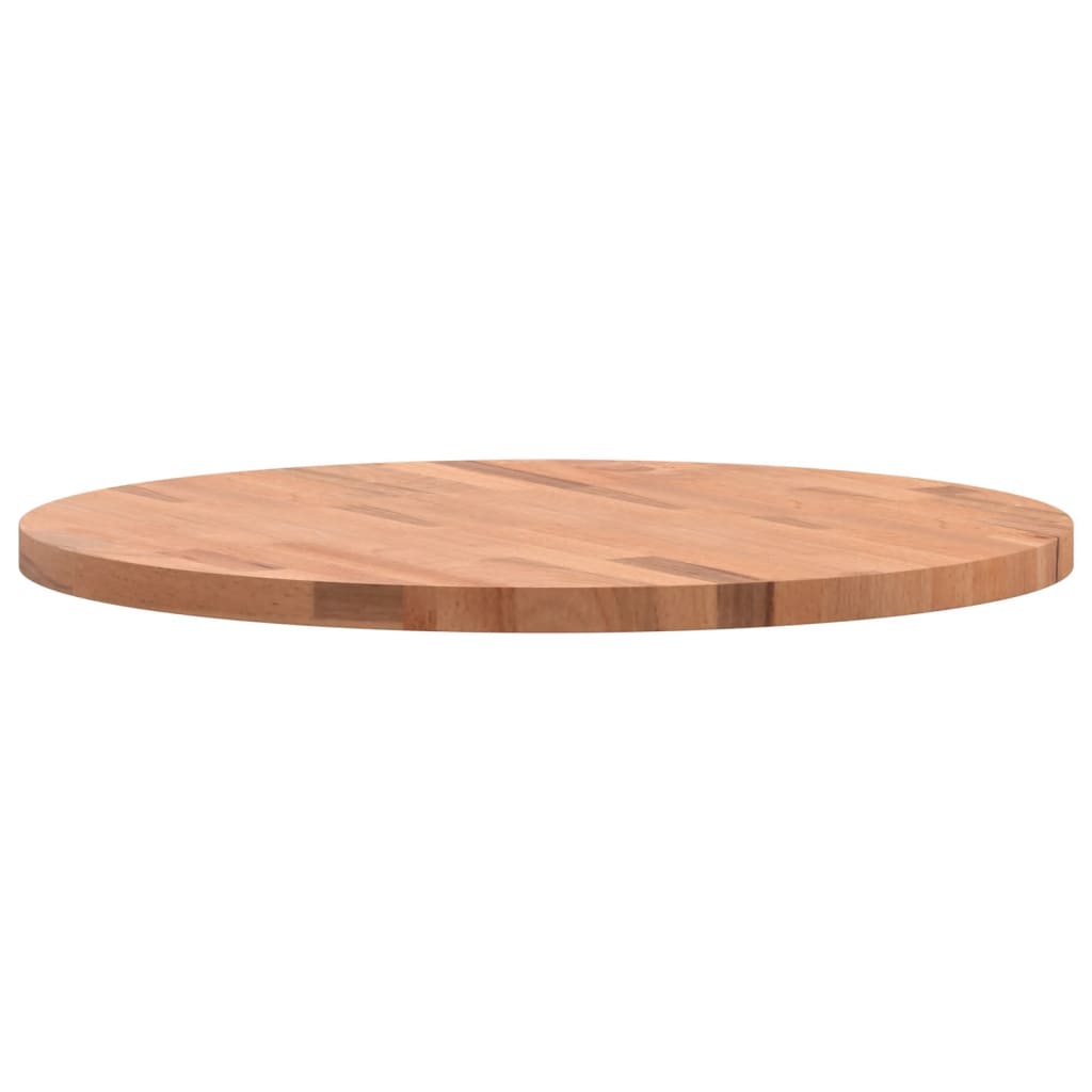 vidaXL Tablero redondo de madera maciza de haya Ø60x2,5 cm - Image 6