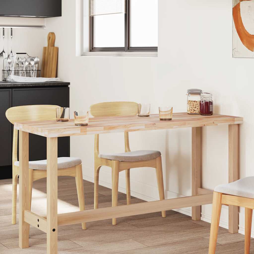 vidaXL Tablero de mesa rectangular madera maciza acacia 160x50x4 cm - Image 4