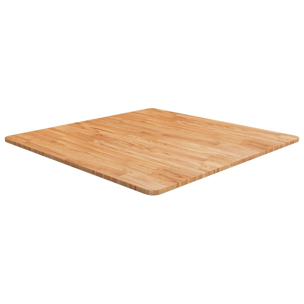 vidaXL Tablero de mesa cuadrado madera roble marrón claro 80x80x1,5 cm