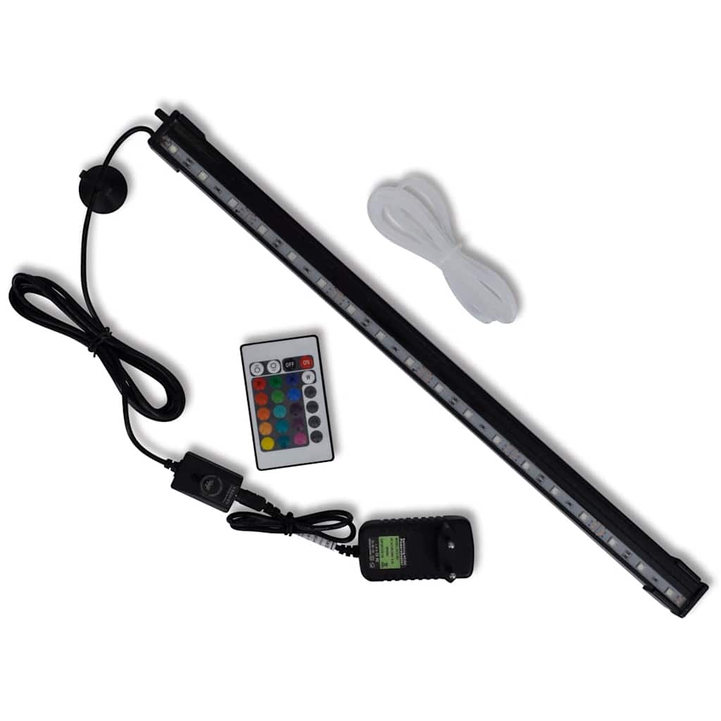 vidaXL Lámpara de burbujas de acuario RGB 48 cm