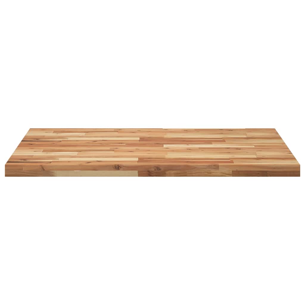 vidaXL Tablero escritorio madera maciza acacia sin tratar 100x80x4 cm - Image 5