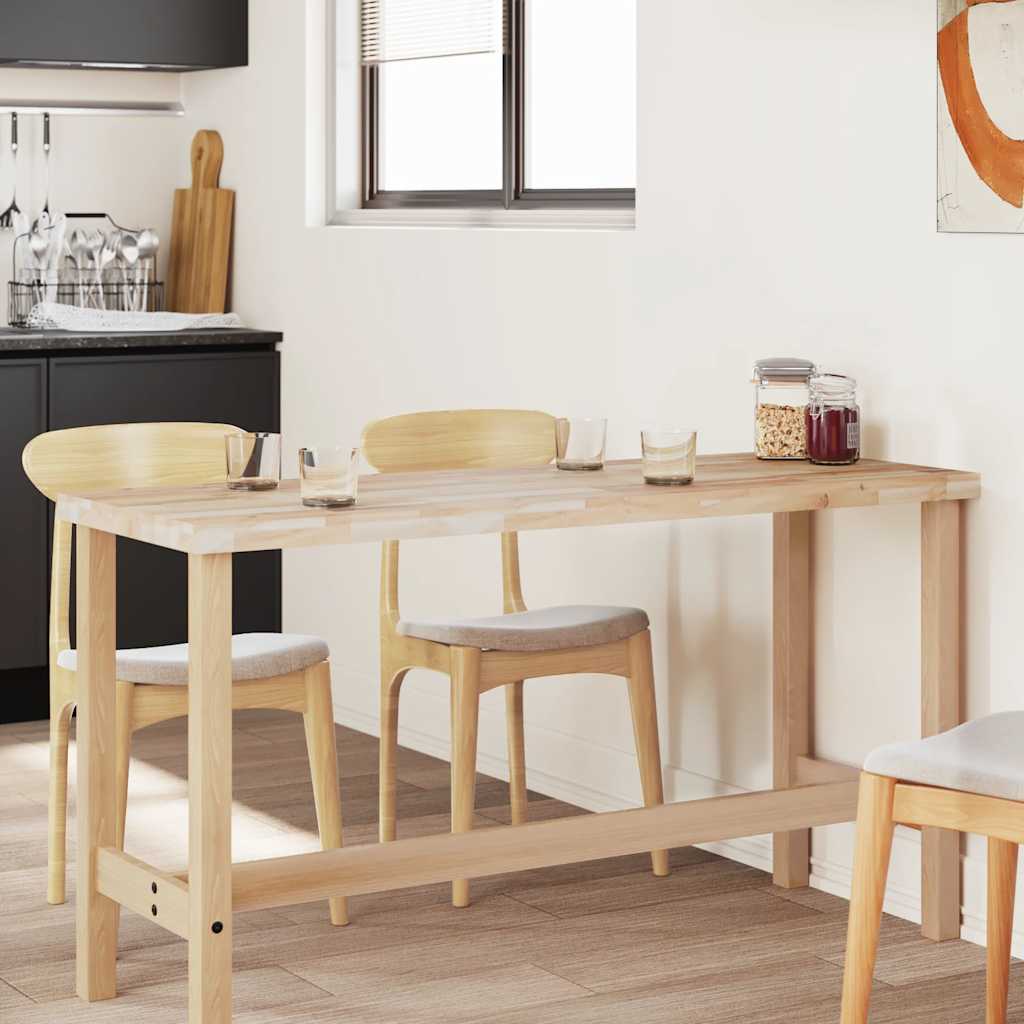 vidaXL Tablero de mesa rectangular madera maciza acacia 140x50x4 cm - Image 4