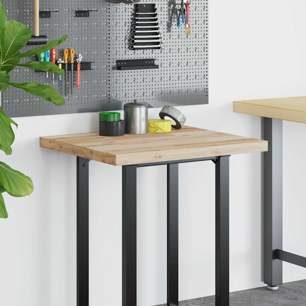 vidaXL Tablero escritorio madera maciza acacia sin tratar 100x60x4 cm - Image 3