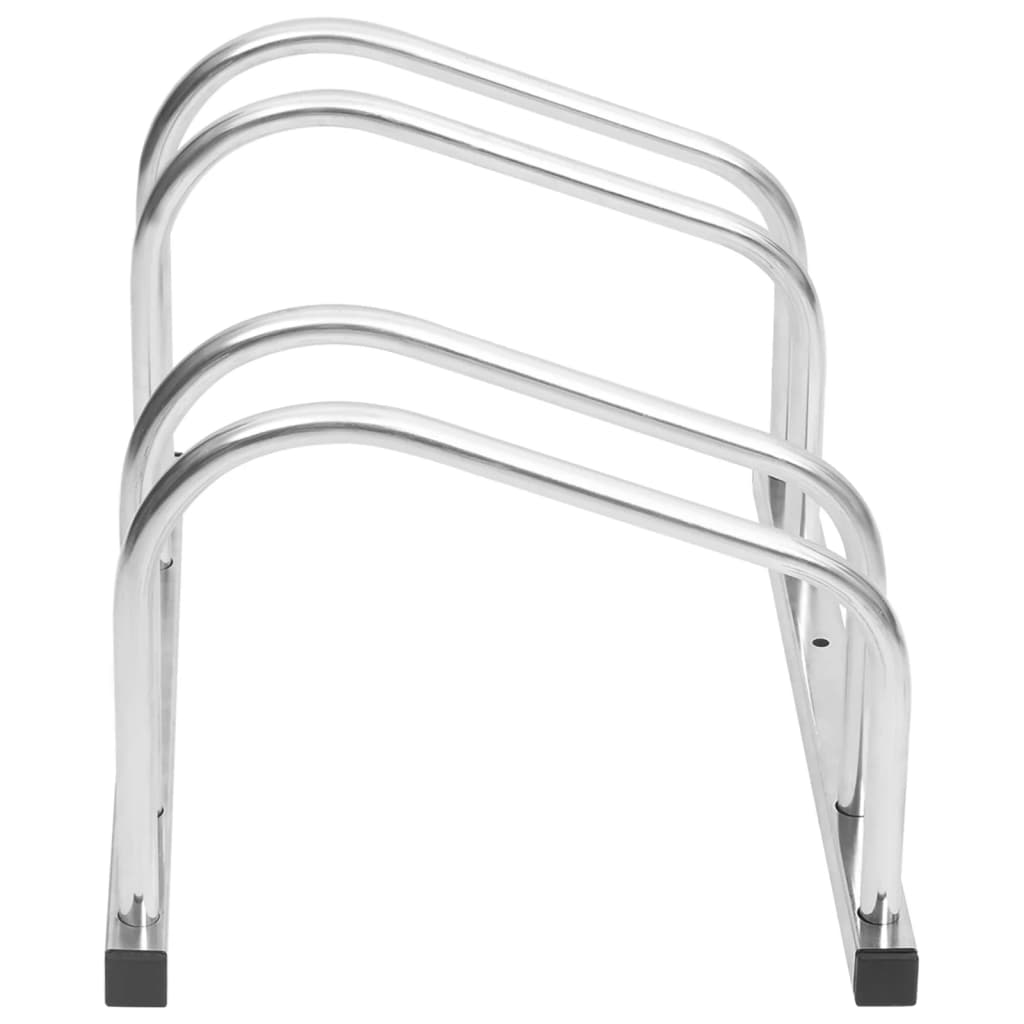 vidaXL Bicicletero para 2 bicicletas acero galvanizado - Image 3