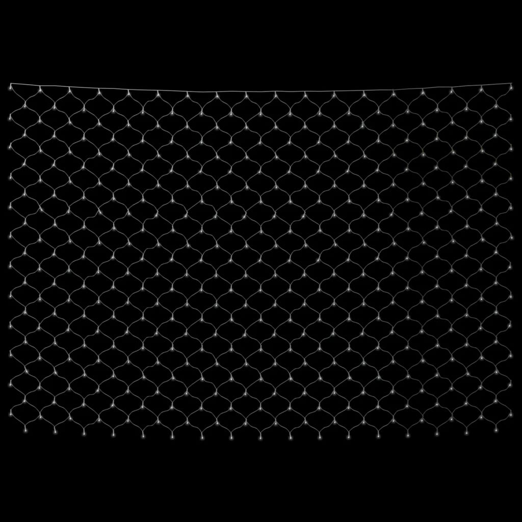 vidaXL LED-Lichternetz Kaltweiß 3x2 m 204 LEDs Indoor Outdoor - Image 4