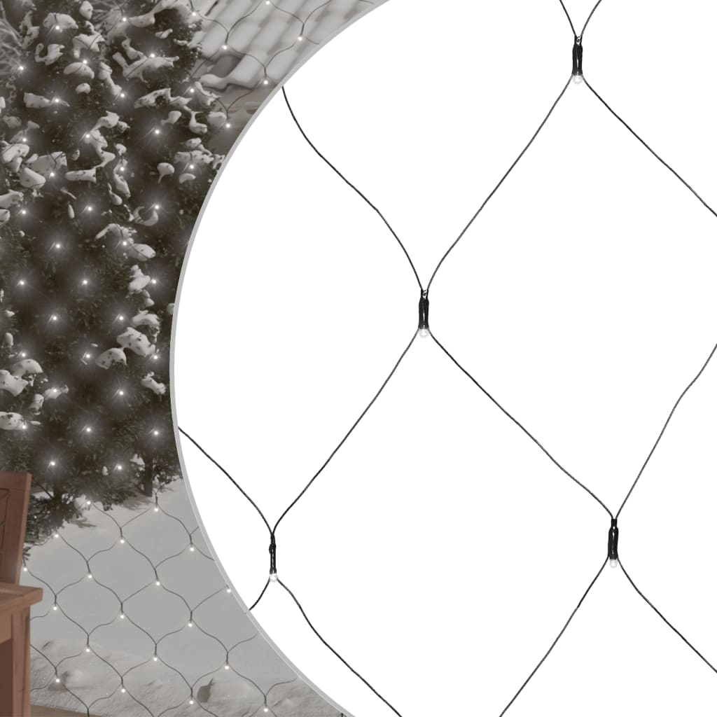 vidaXL LED-Lichternetz Kaltweiß 3x3 m 306 LEDs Indoor Outdoor