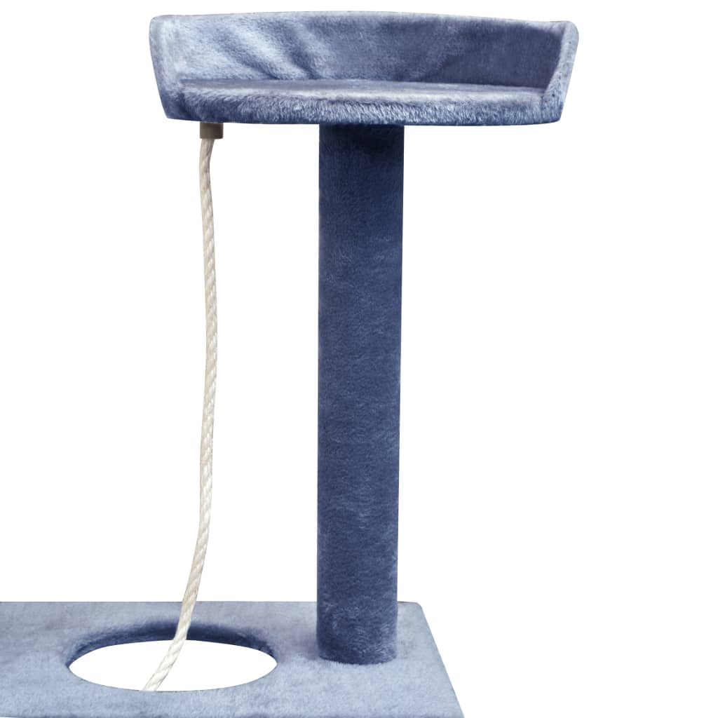 vidaXL Katzen-Kratzbaum Sisal 150 cm Dunkelblau - Image 4